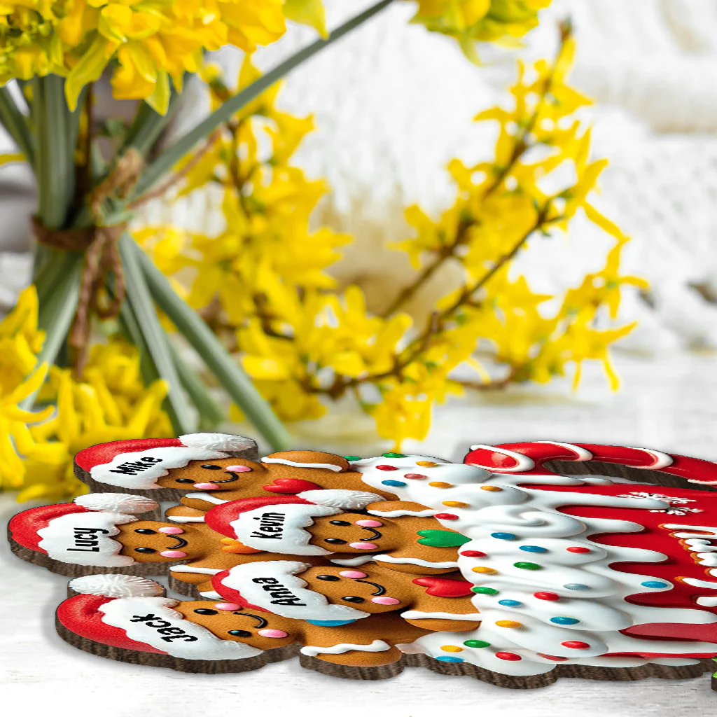 Merry Christmas - Personalized Family Cookie Plaque - Image 6