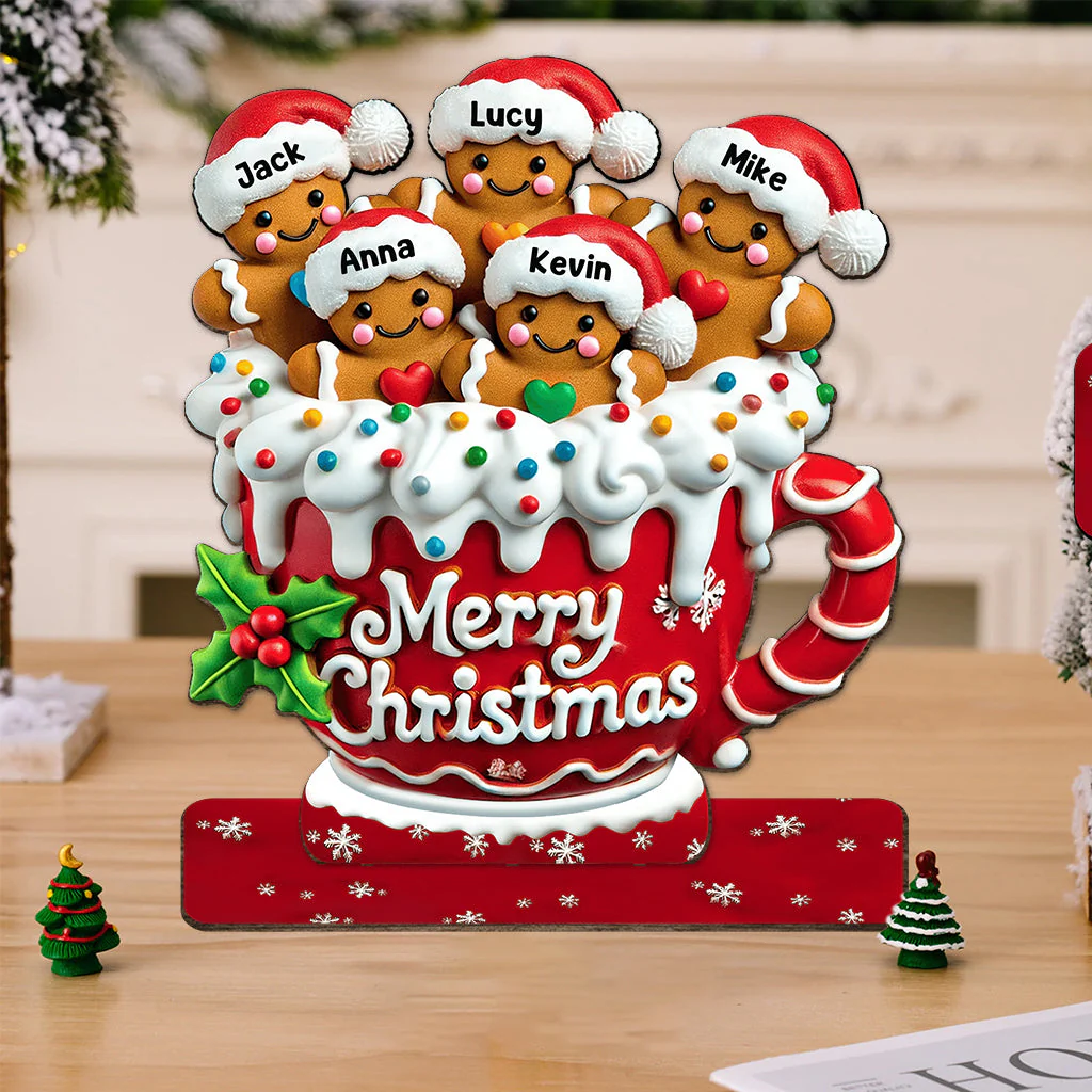 Merry Christmas - Personalized Family Cookie Plaque - Image 7