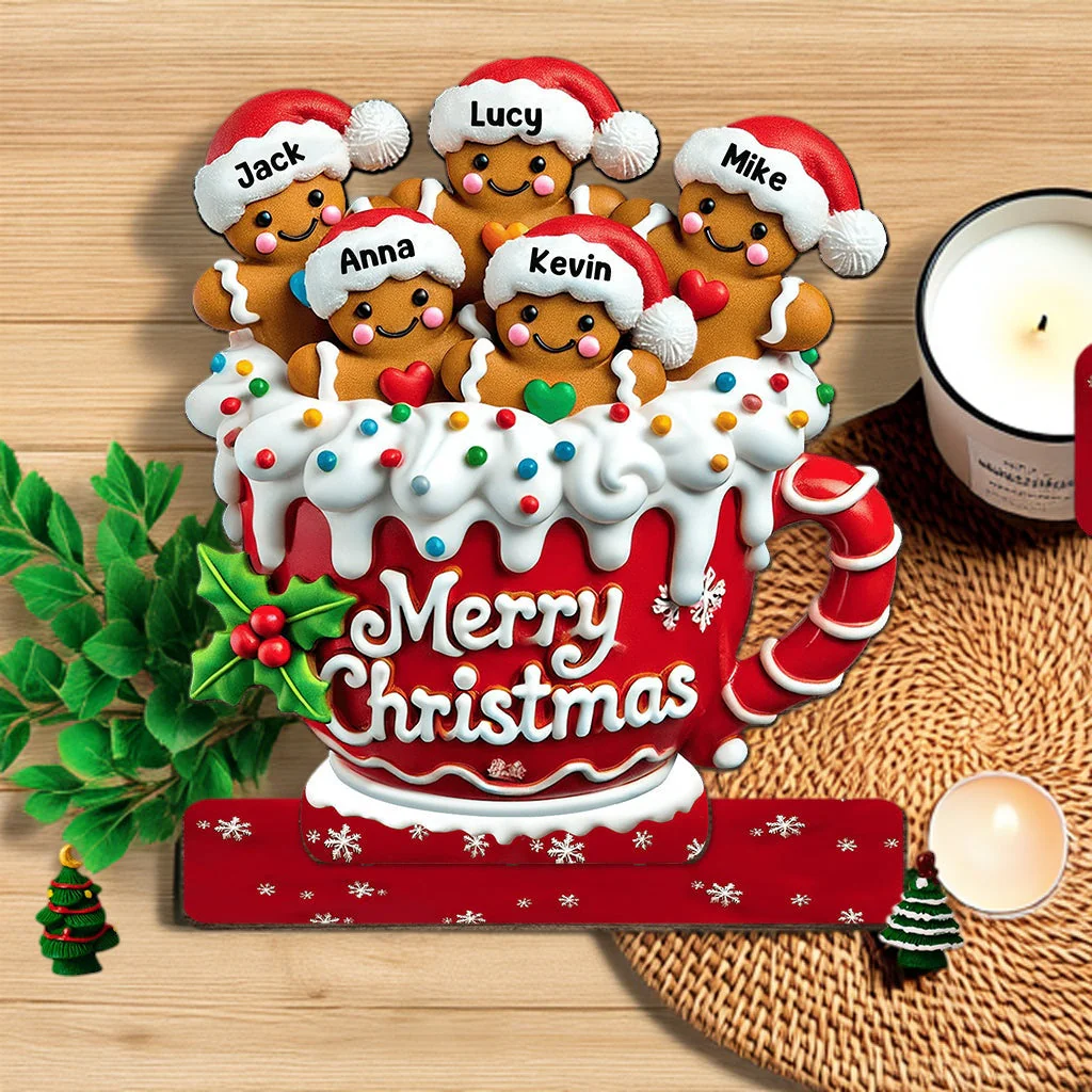 Merry Christmas - Personalized Family Cookie Plaque - Image 8