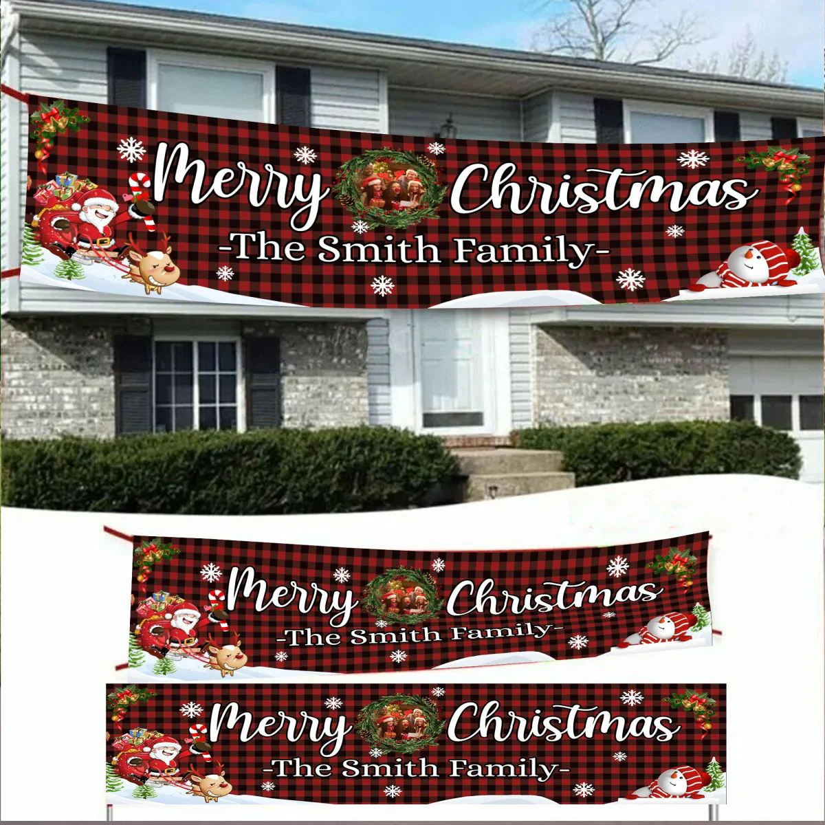 Merry Christmas - Personalized Xmas Door Banner - Image 4