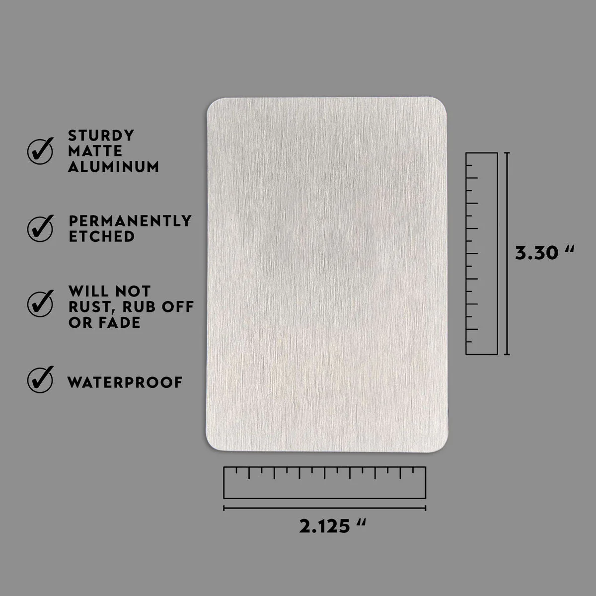 Metal Wallet Card - I Will Carry You With Me Until I See You Again - Memorial Gift From Photo - Image 6