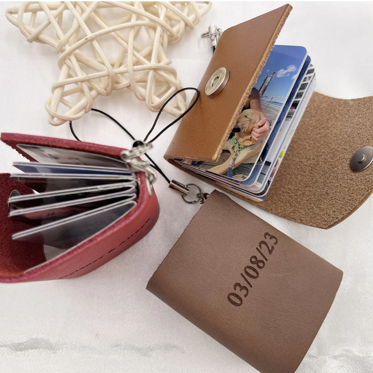 Mini personalized photo album, birthday gift album keychain, Valentine's Day gift - Image 10