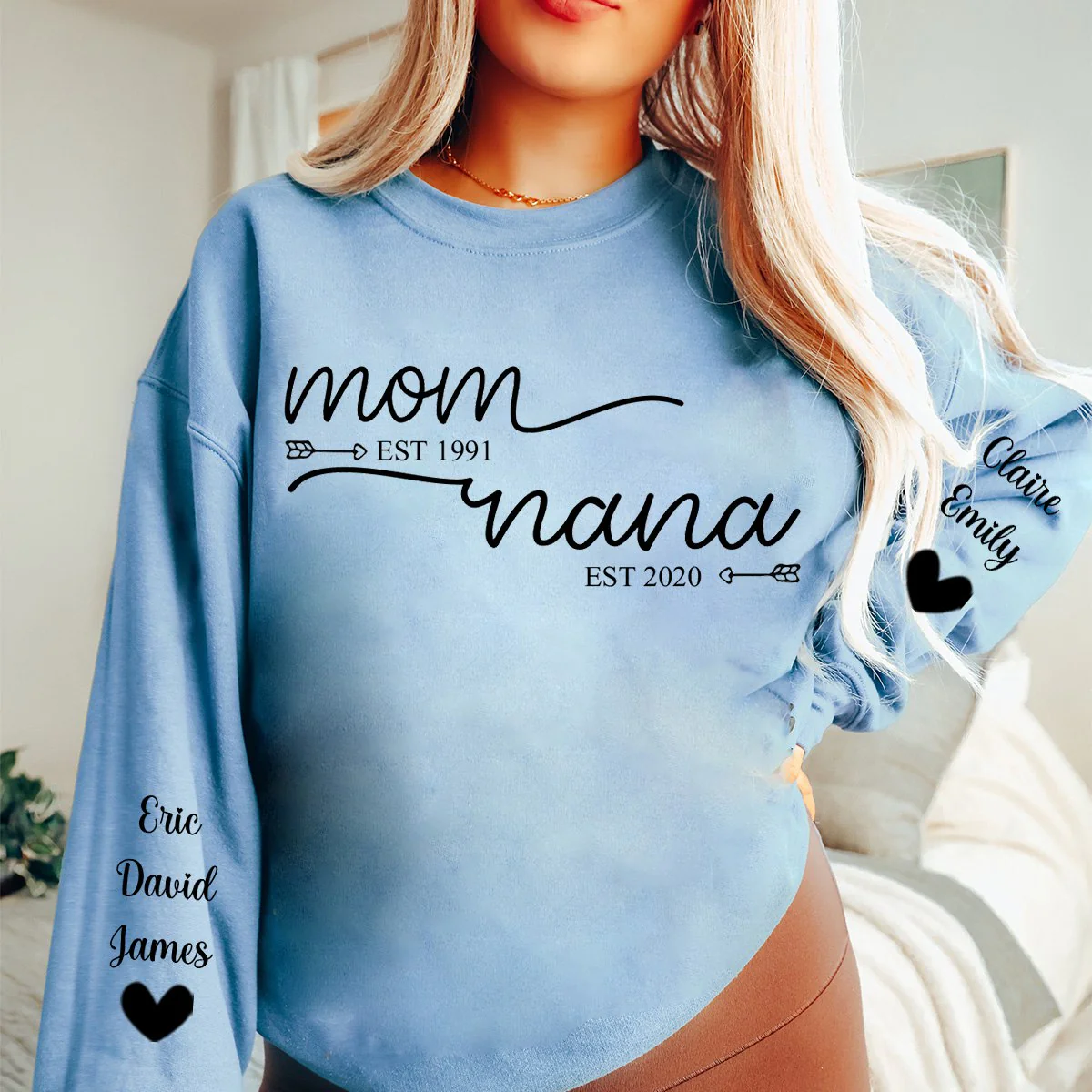Mom Est Grandma Est - Personalized Sweatshirt - Image 2