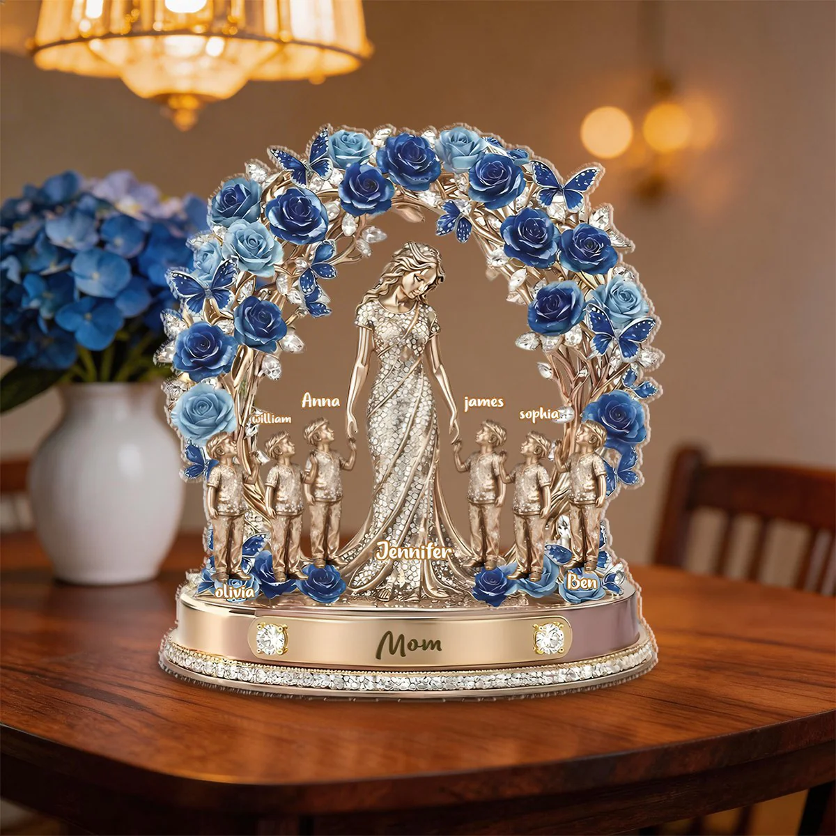 Mom Grandma Love Kids Grandkids-Personalized Acrylic Plaque - Image 3