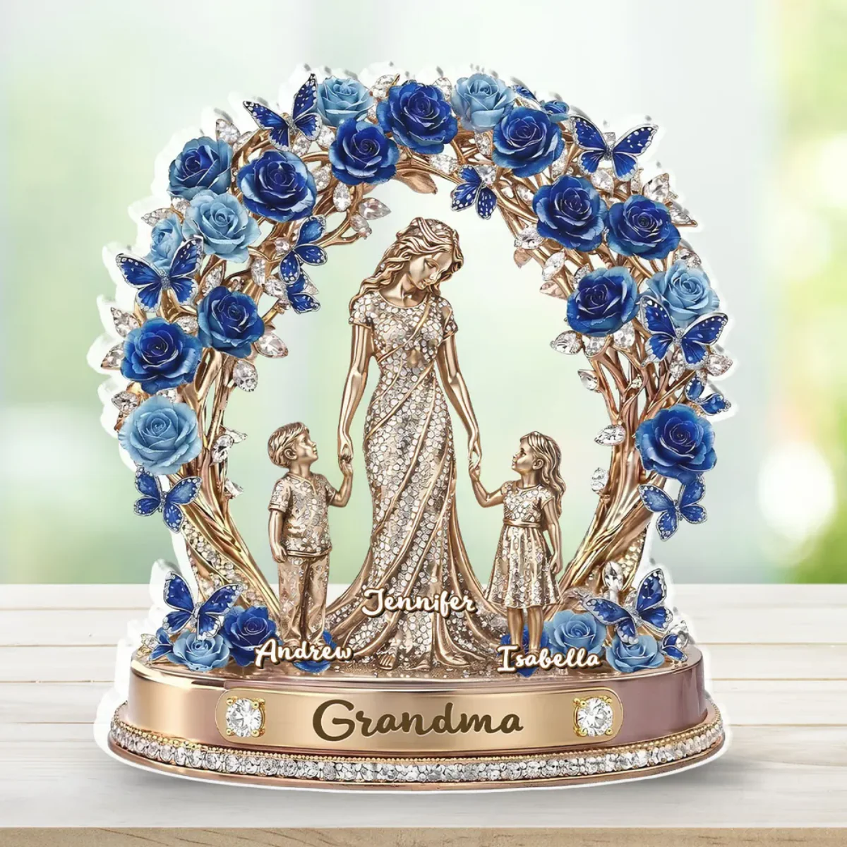 Mom Grandma Love Kids Grandkids-Personalized Acrylic Plaque - Image 5