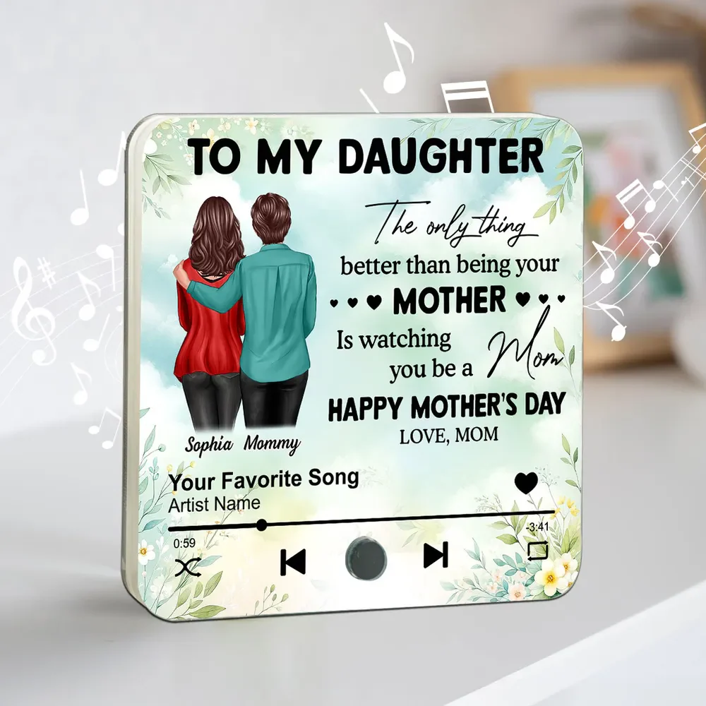 Mom Personalized Music Fridge Magnet, Heartfelt 2025 Mother's Day Gift For Daughter - Image 2