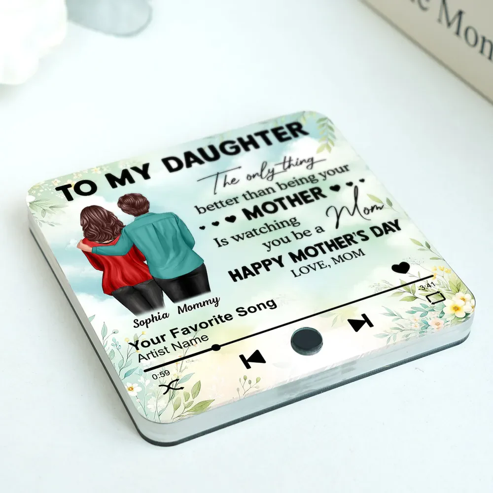 Mom Personalized Music Fridge Magnet, Heartfelt 2025 Mother's Day Gift For Daughter - Image 3