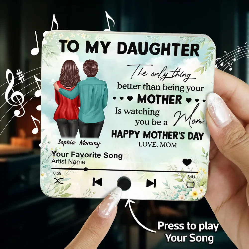 Mom Personalized Music Fridge Magnet, Heartfelt 2025 Mother's Day Gift For Daughter - Image 6