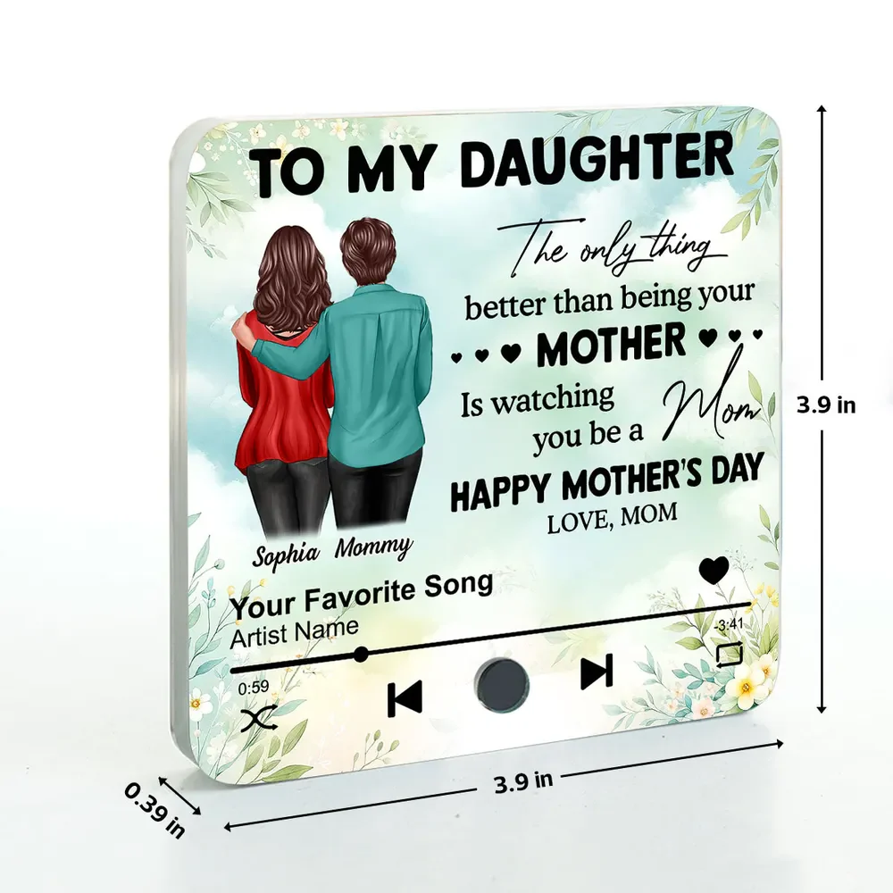 Mom Personalized Music Fridge Magnet, Heartfelt 2025 Mother's Day Gift For Daughter - Image 7