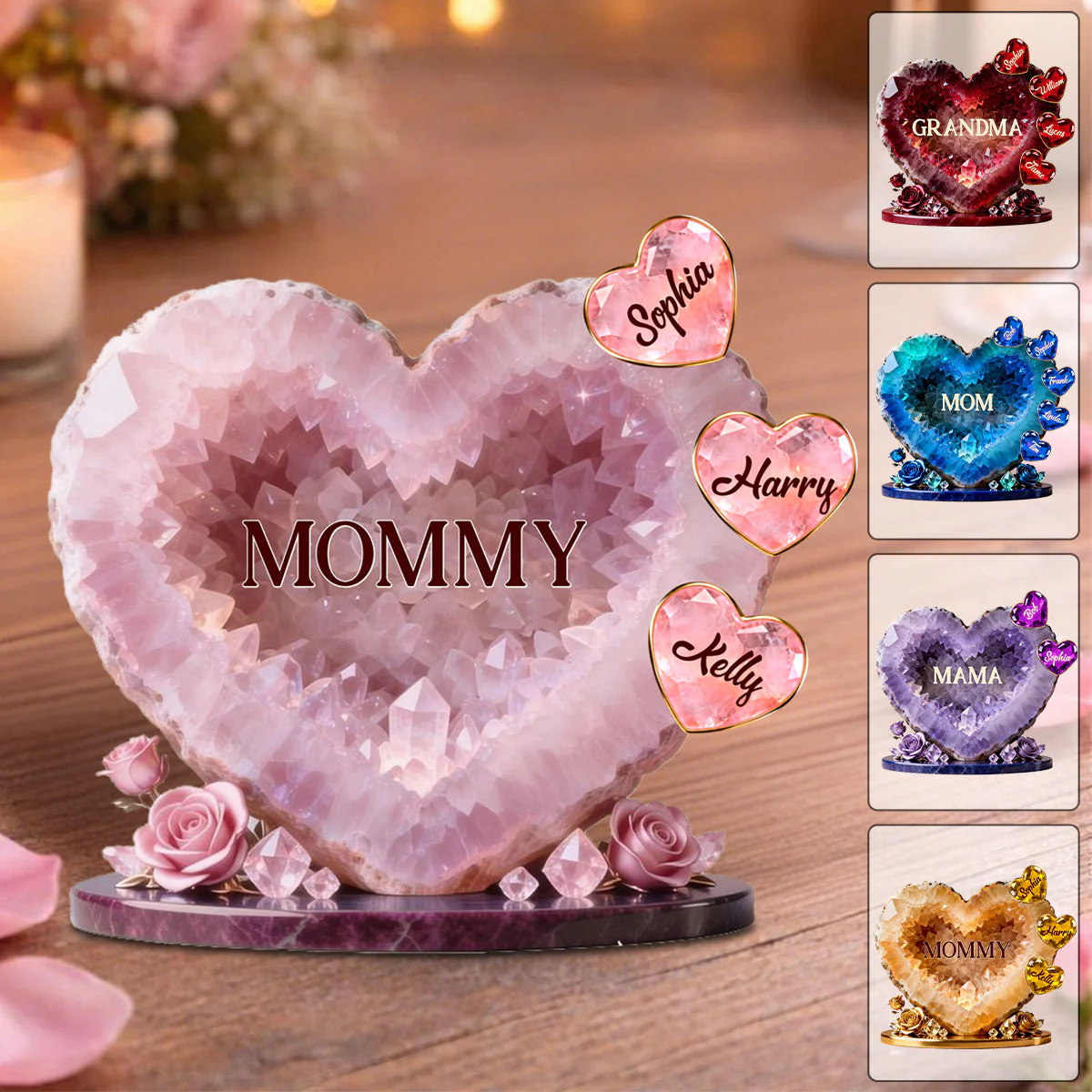 Mommy Heart - Acrylic Plaque Personalized Gifts For Mom - Image 2