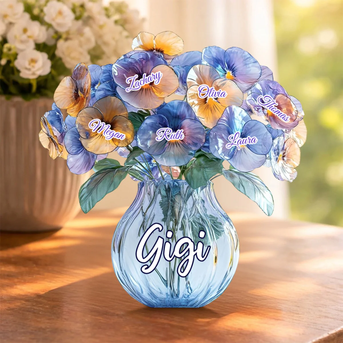 Mom's Blossom Acrylic Plaque – Personalized Custom Shaped Gift For Mother - Image 5