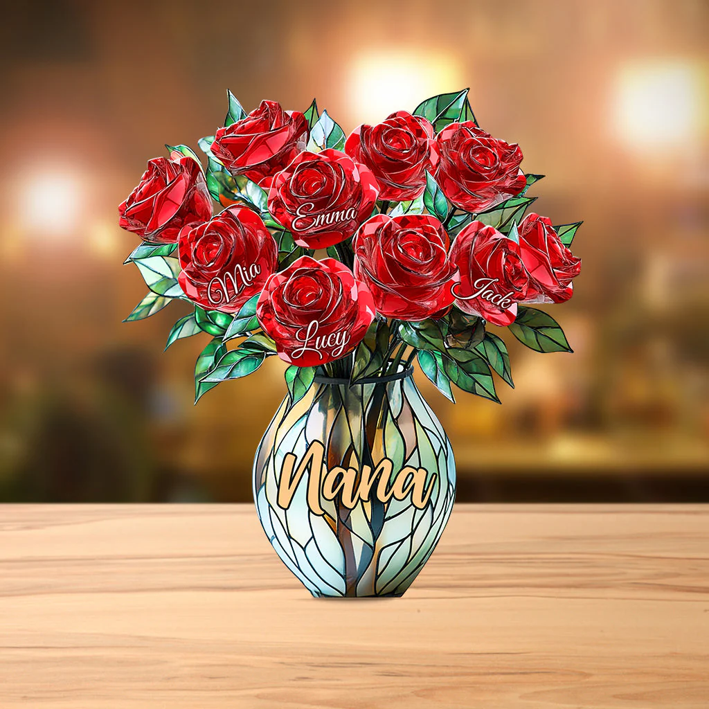 Mom's Blossom Acrylic Plaque – Personalized Custom Shaped Gift For Mother - Image 6