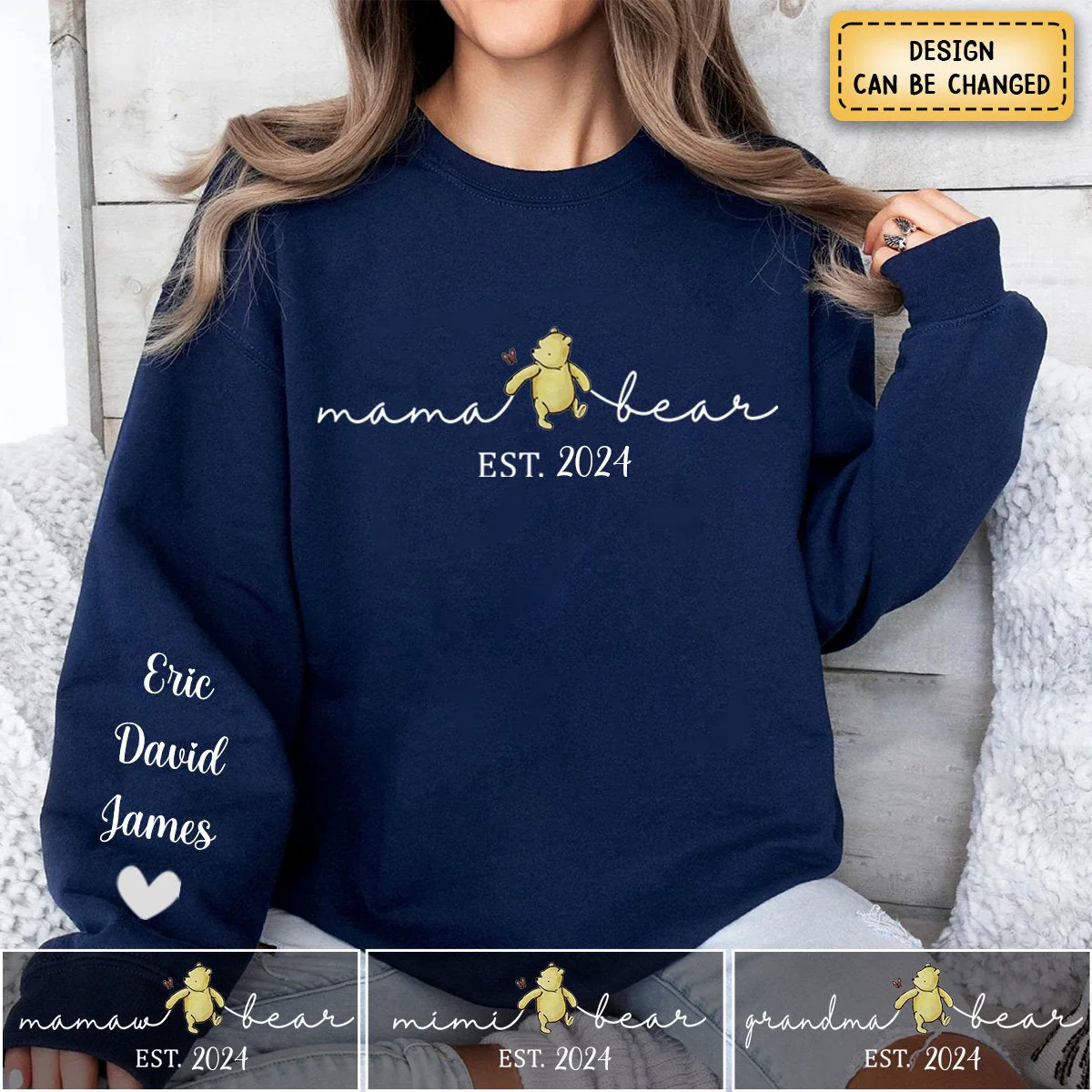 Motherhood Is The Greatest Thing - Family Personalized Sweatshirt - Image 2