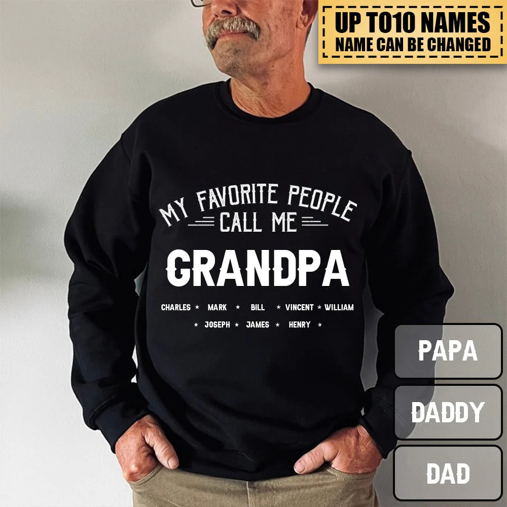 My Beloved People Call Me Papa - Family Personalized Custom Sweatshirt - Image 2