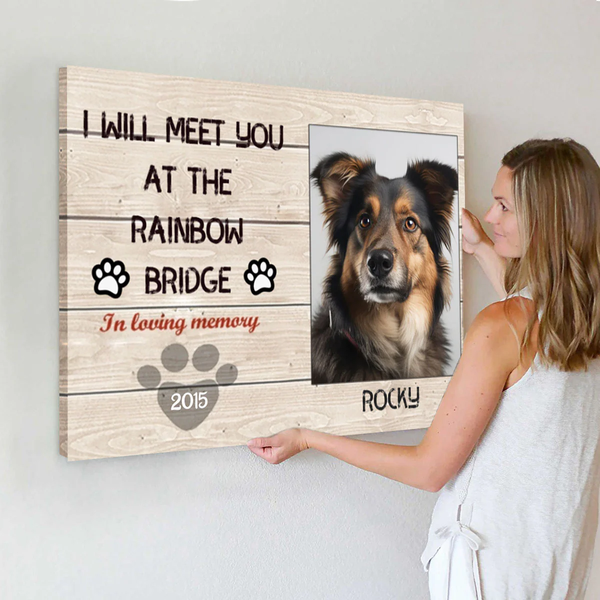 My Hardest Goodbye - Personalized Pet Memorial Canvas - Image 6