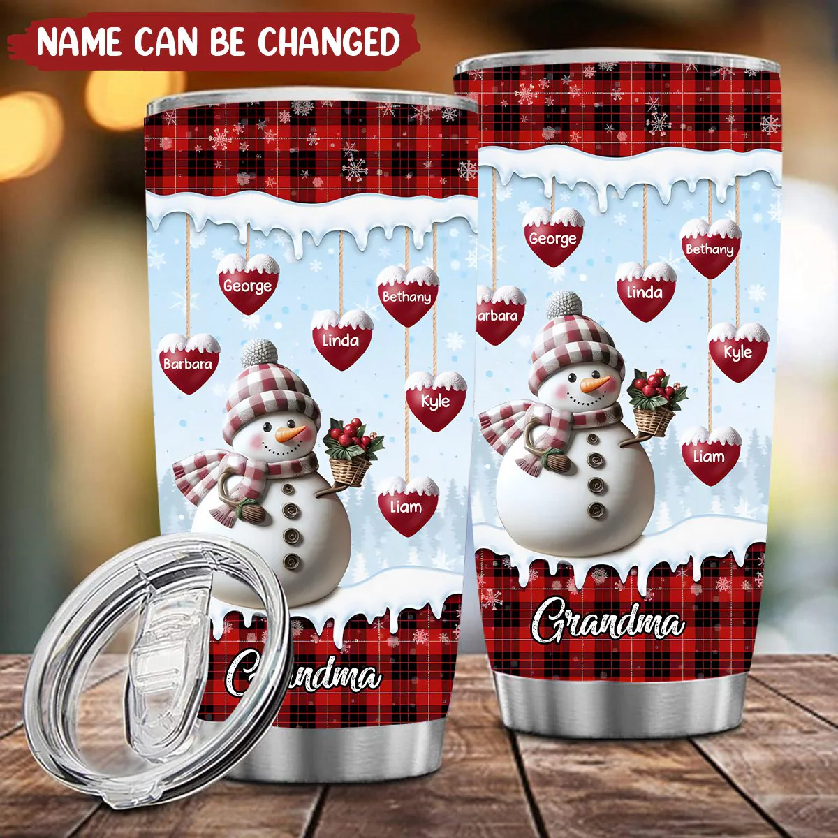 My Home For All Seasons - Personalized Custom Tumbler Family Christmas Gift - Image 2