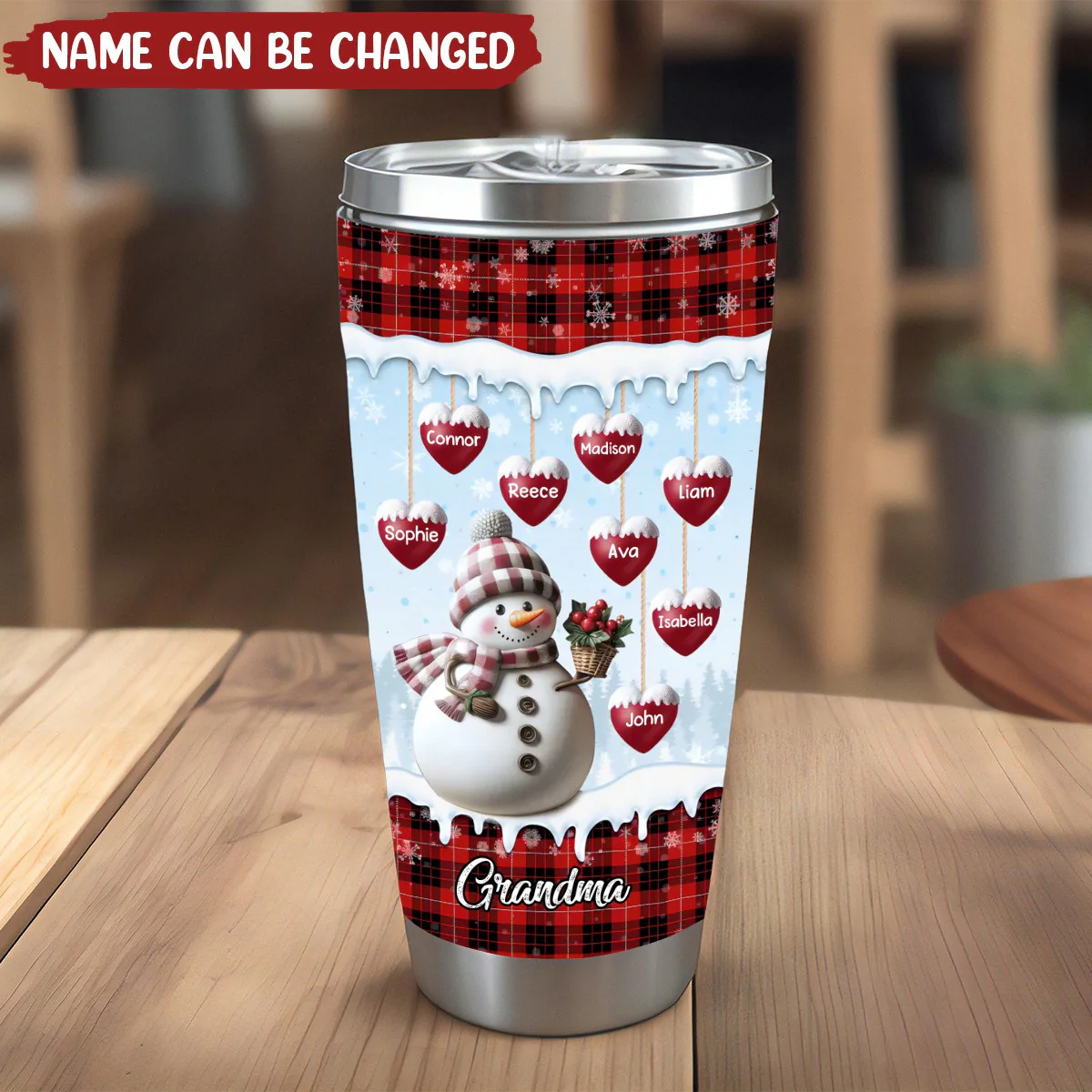 My Home For All Seasons - Personalized Custom Tumbler Family Christmas Gift - Image 3