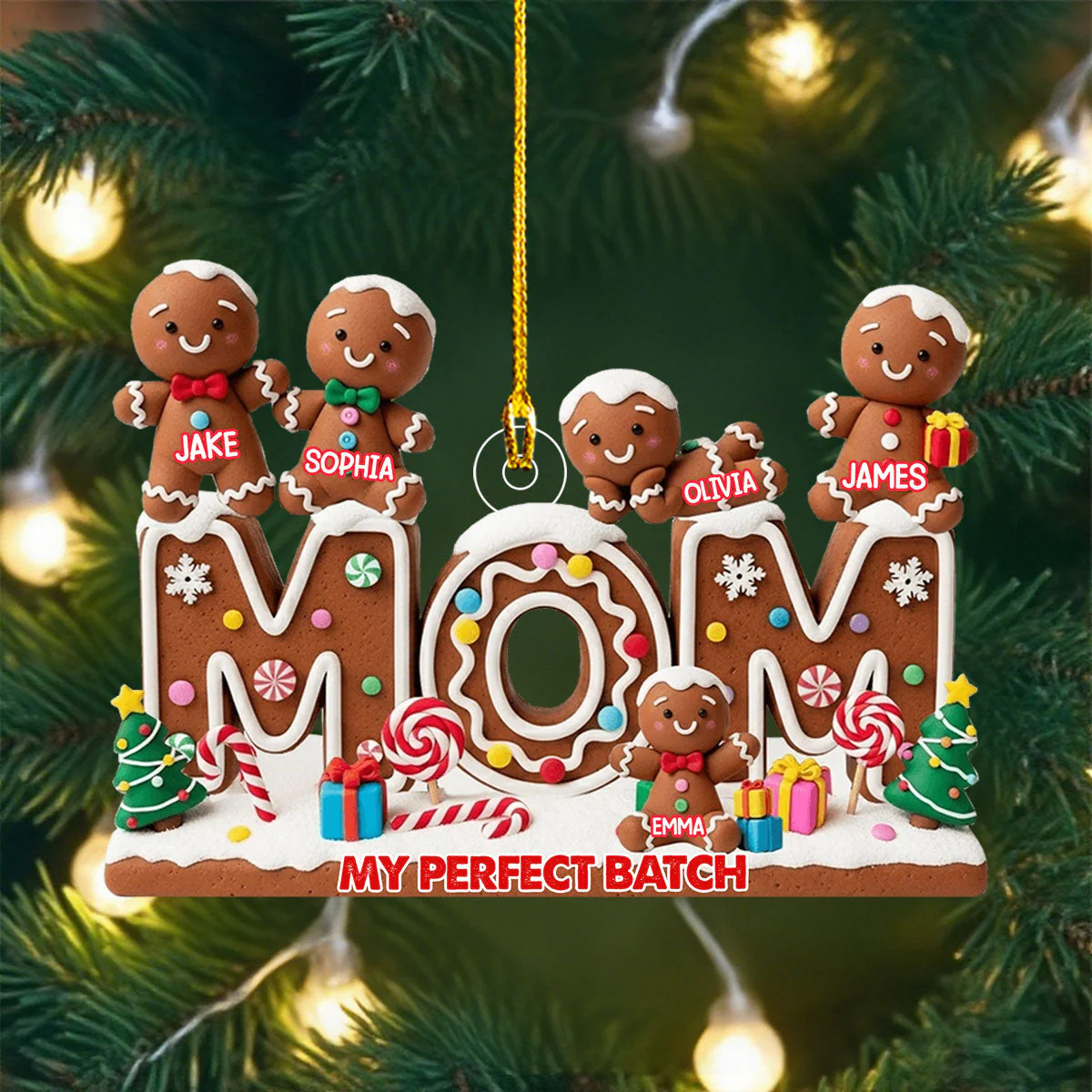 My Perfect Batch Christmas Gift For Mom, Grandma - Personalized Acrylic Ornament - Image 4