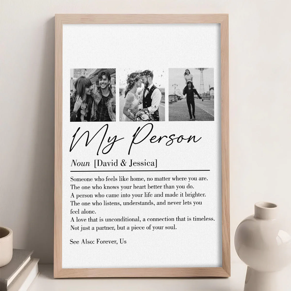 My Person - Personalized Photo Couple Poster - Image 3
