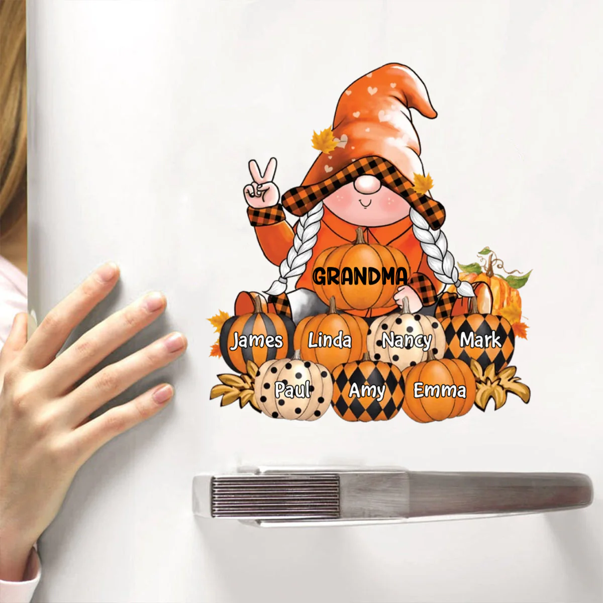 Nana's Pumpkins - Personalized Decal - Halloween, Fall Gift For Grandma, Mom - Image 2