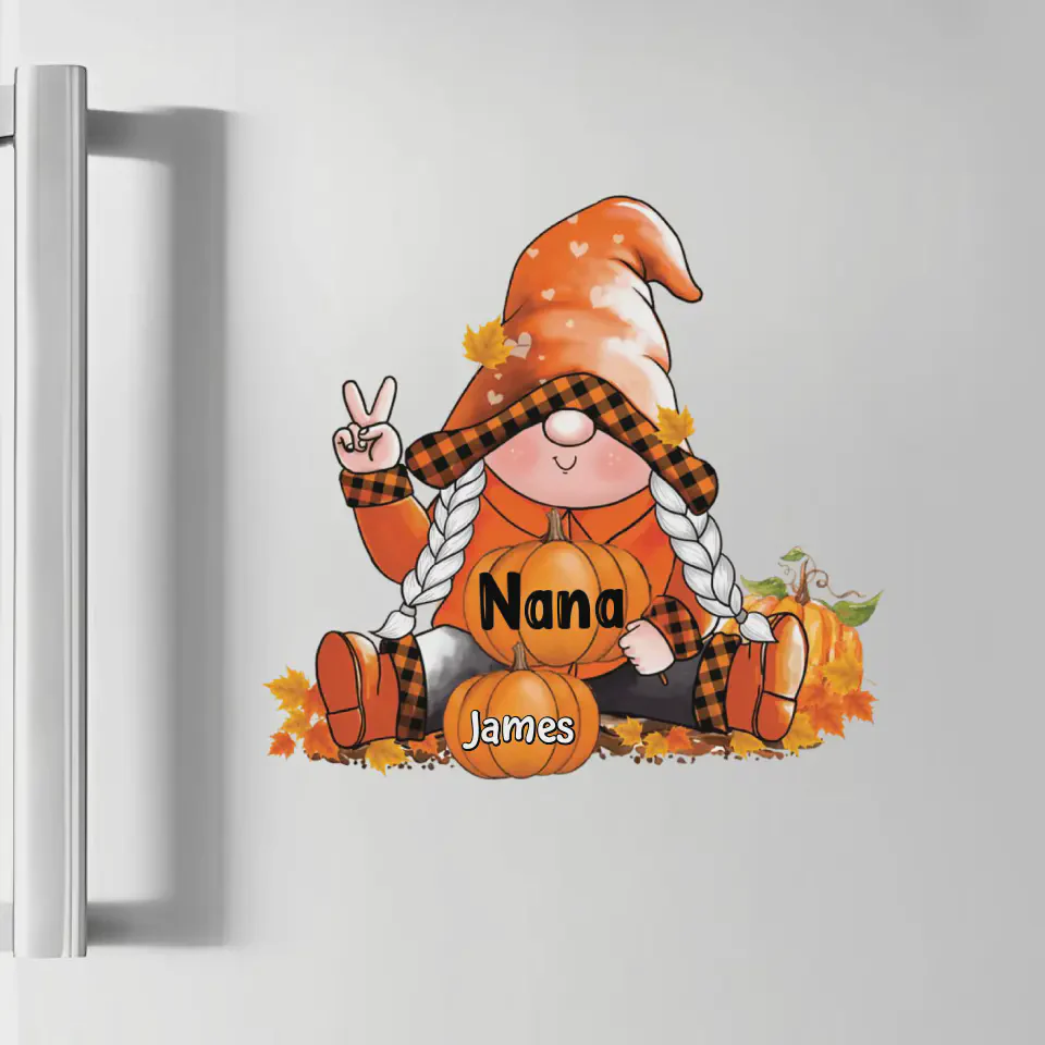 Nana's Pumpkins - Personalized Decal - Halloween, Fall Gift For Grandma, Mom - Image 4