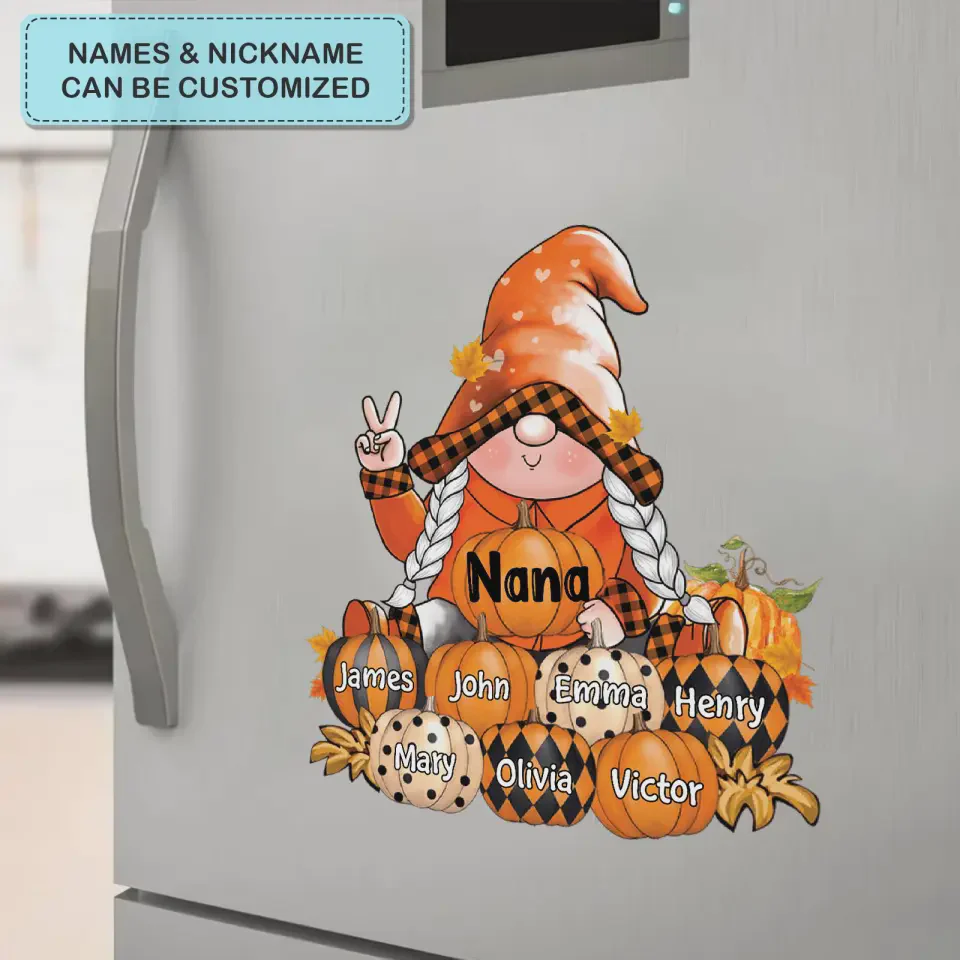 Nana's Pumpkins - Personalized Decal - Halloween, Fall Gift For Grandma, Mom - Image 5