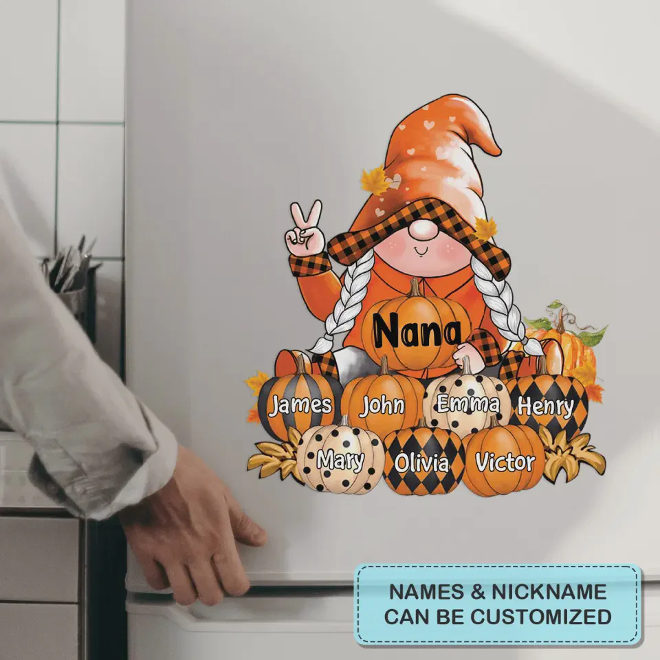 Nana's Pumpkins - Personalized Decal - Halloween, Fall Gift For Grandma, Mom - Image 6