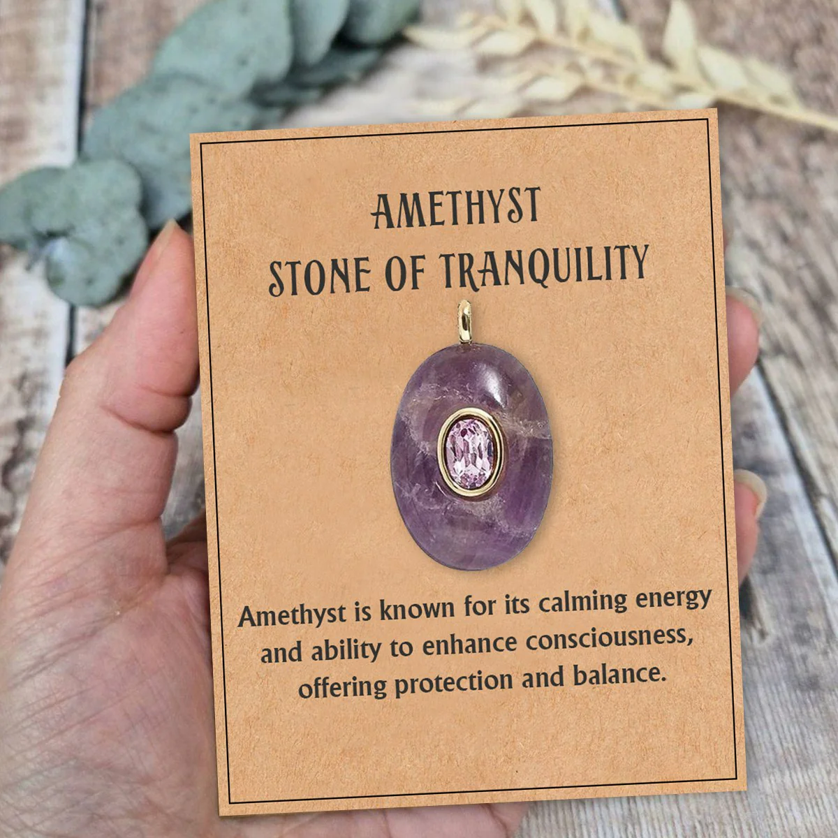 Natural Stone Precious Pendant Necklace - Image 10