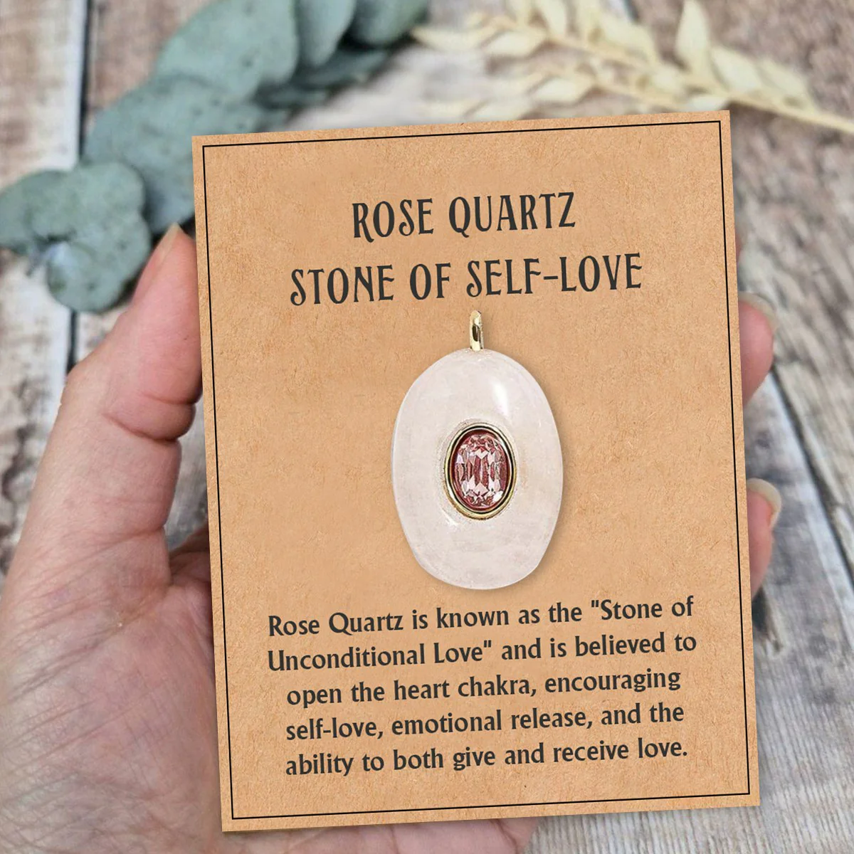 Natural Stone Precious Pendant Necklace - Image 11