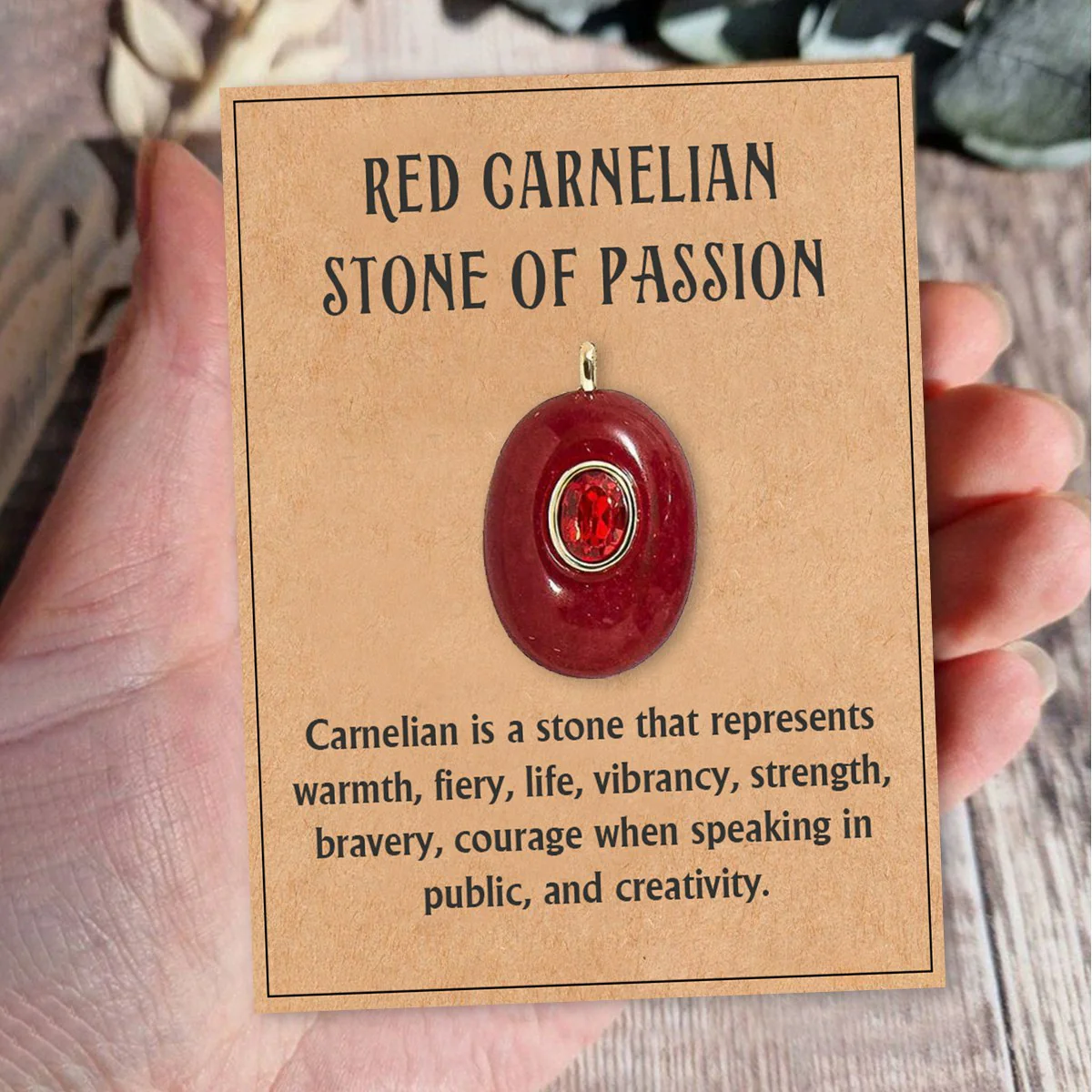 Natural Stone Precious Pendant Necklace - Image 14