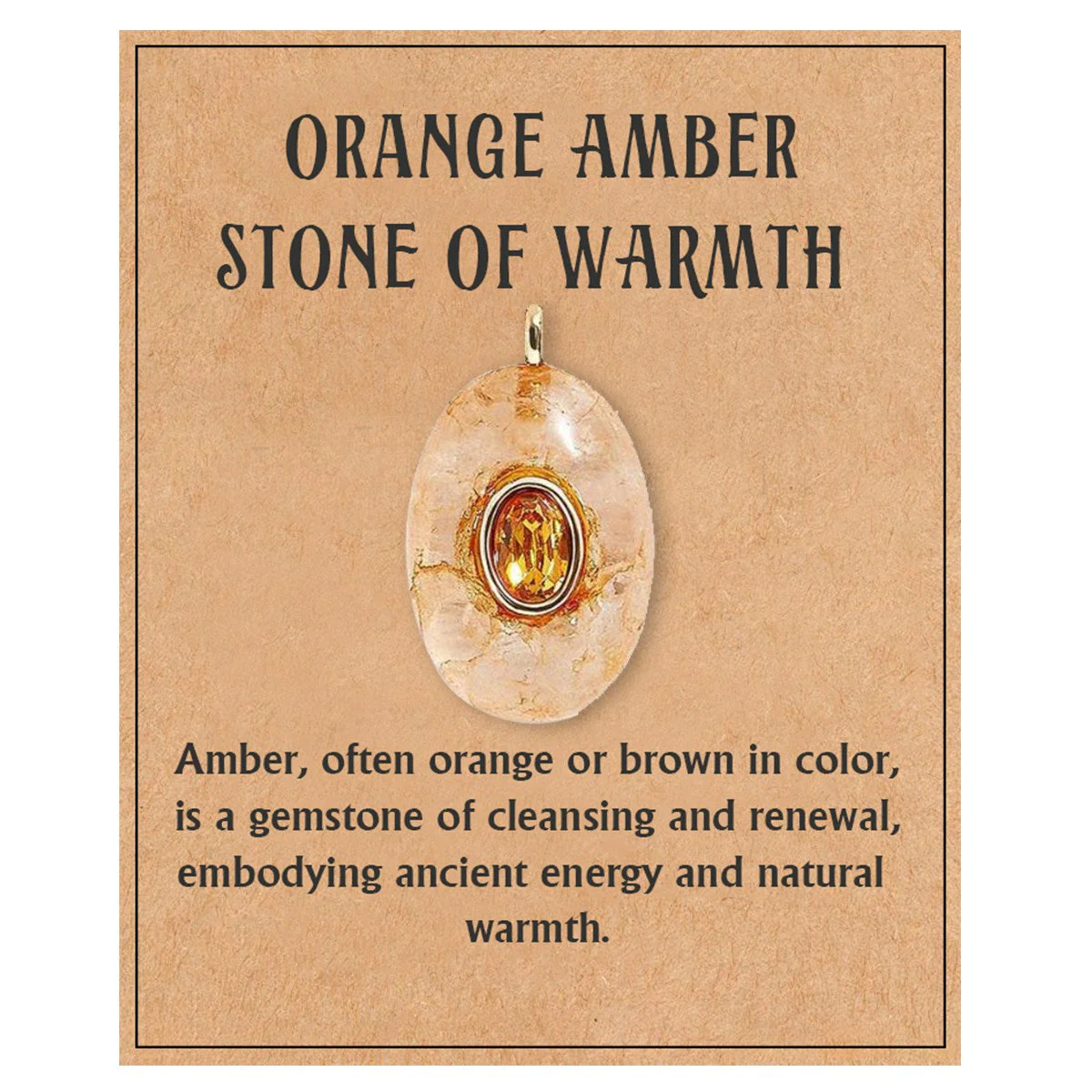 Natural Stone Precious Pendant Necklace - Image 16