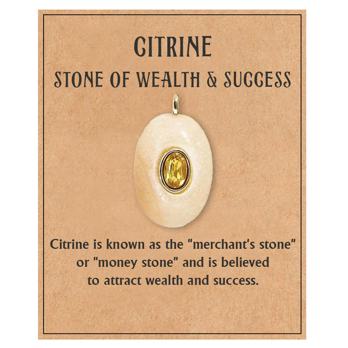 Natural Stone Precious Pendant Necklace - Image 17