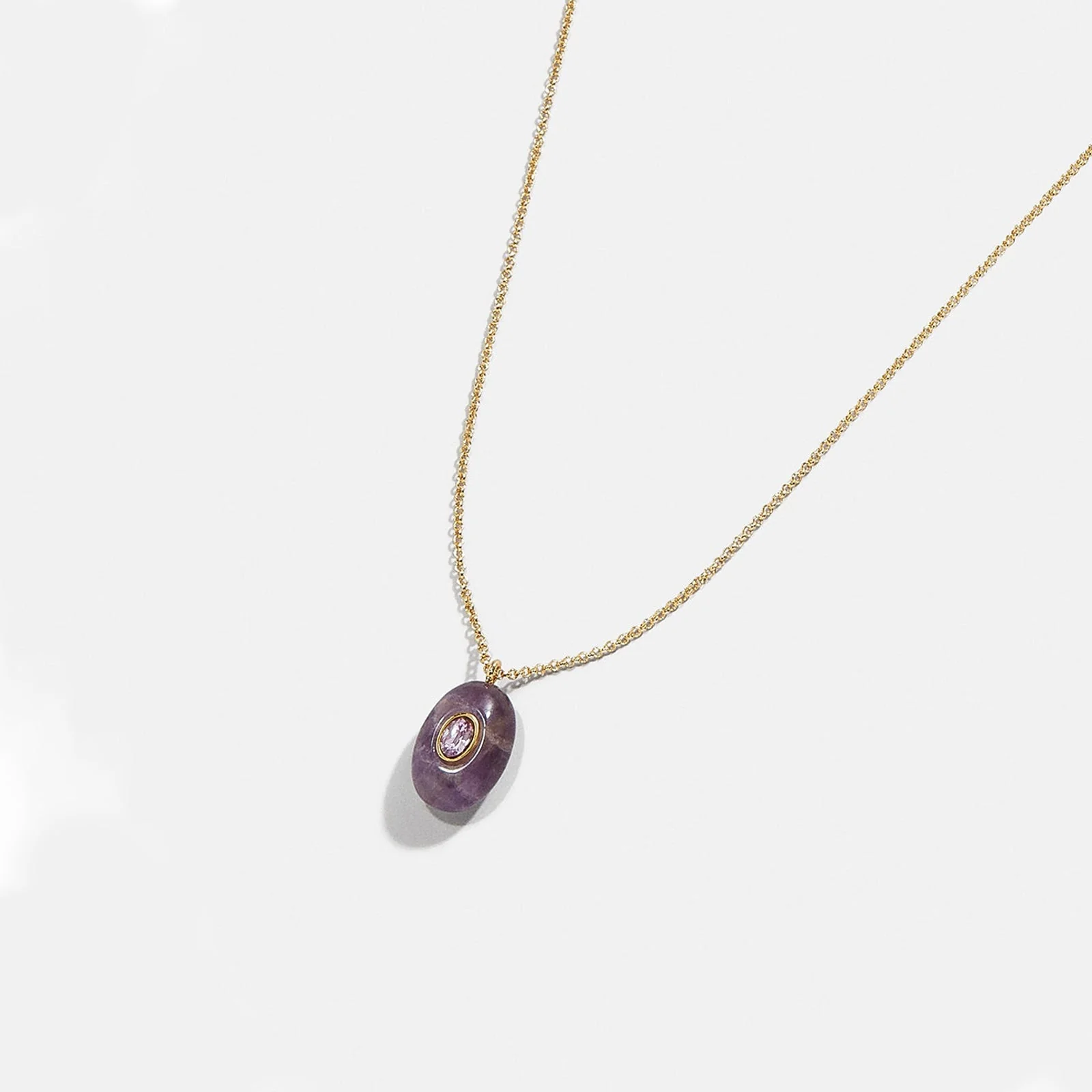 Natural Stone Precious Pendant Necklace - Image 2