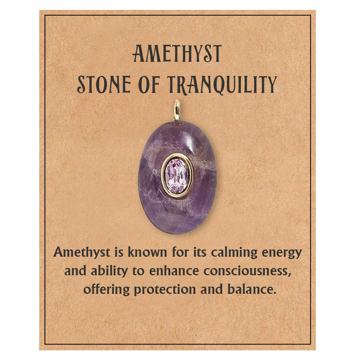 Natural Stone Precious Pendant Necklace - Image 20