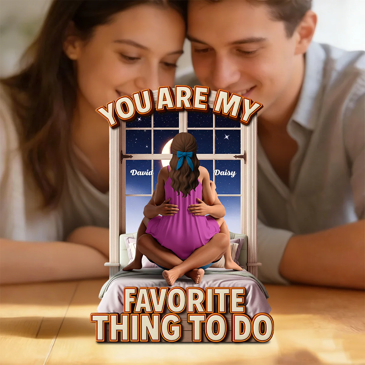 Naughty Couple - Personalized Acrylic Plaque Gifts For Couple - Image 4