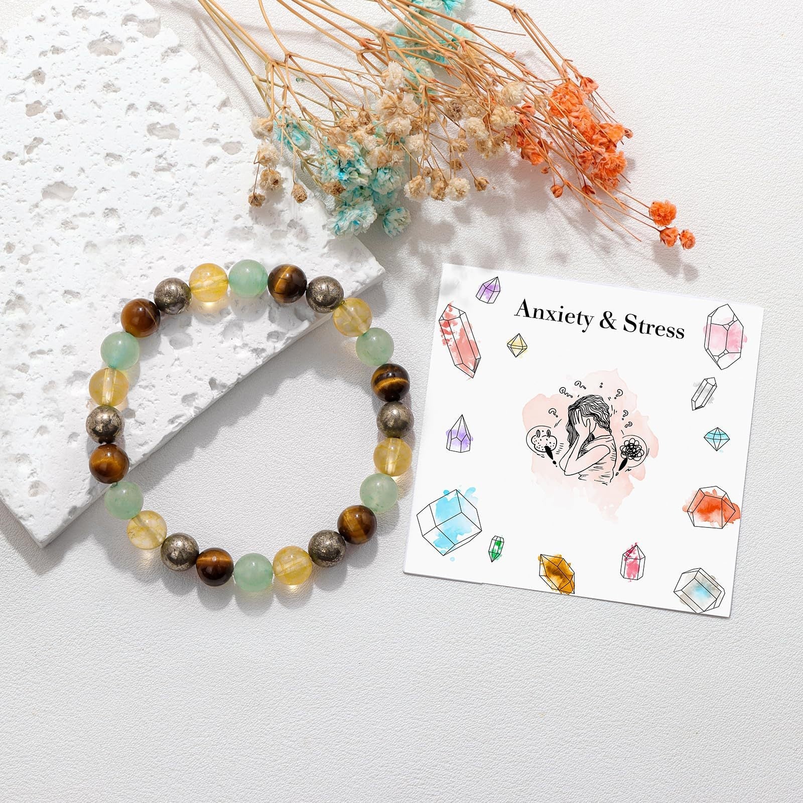 New Beginnings - Natural Stone Healing Encourage Bracelet - Image 18