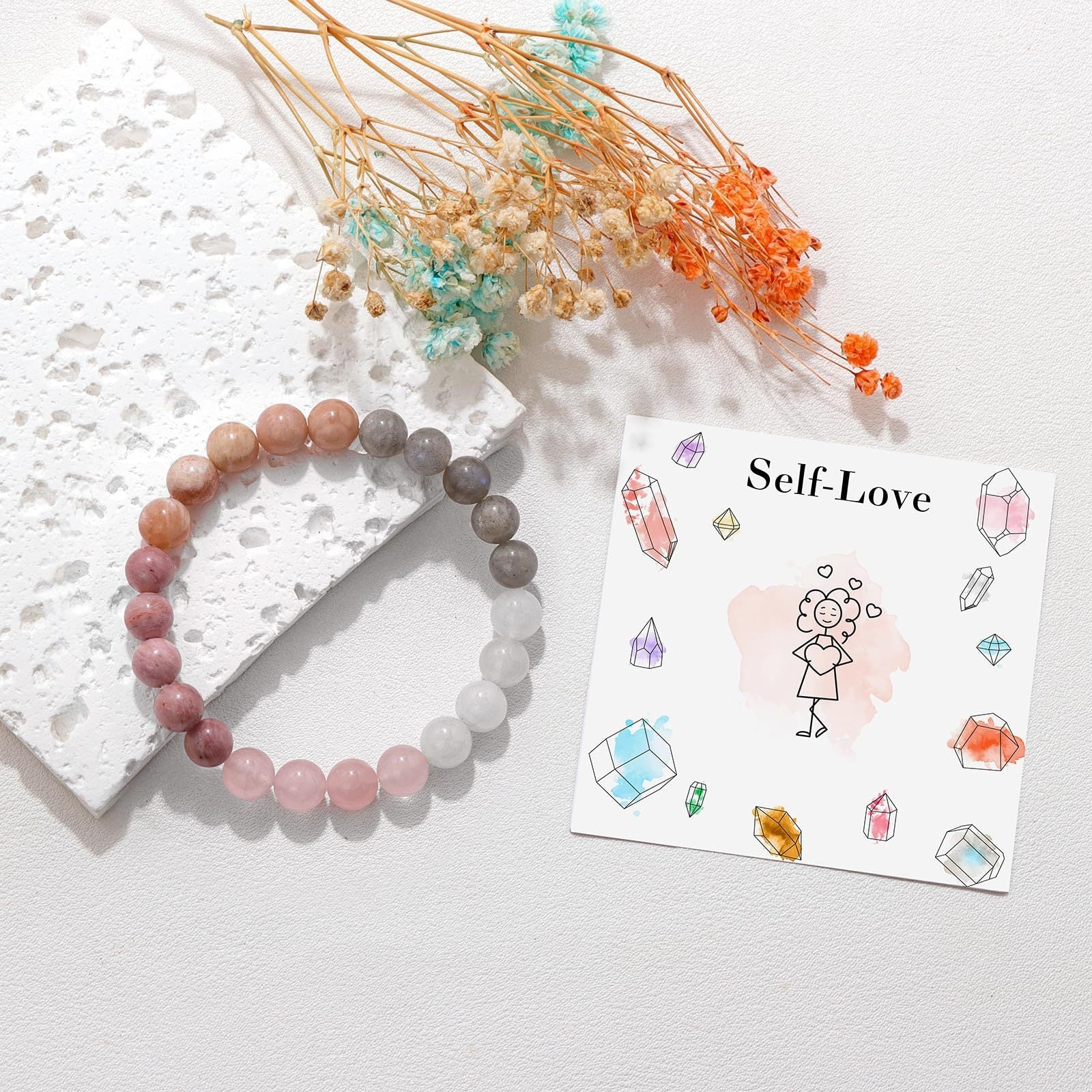 New Beginnings - Natural Stone Healing Encourage Bracelet - Image 26