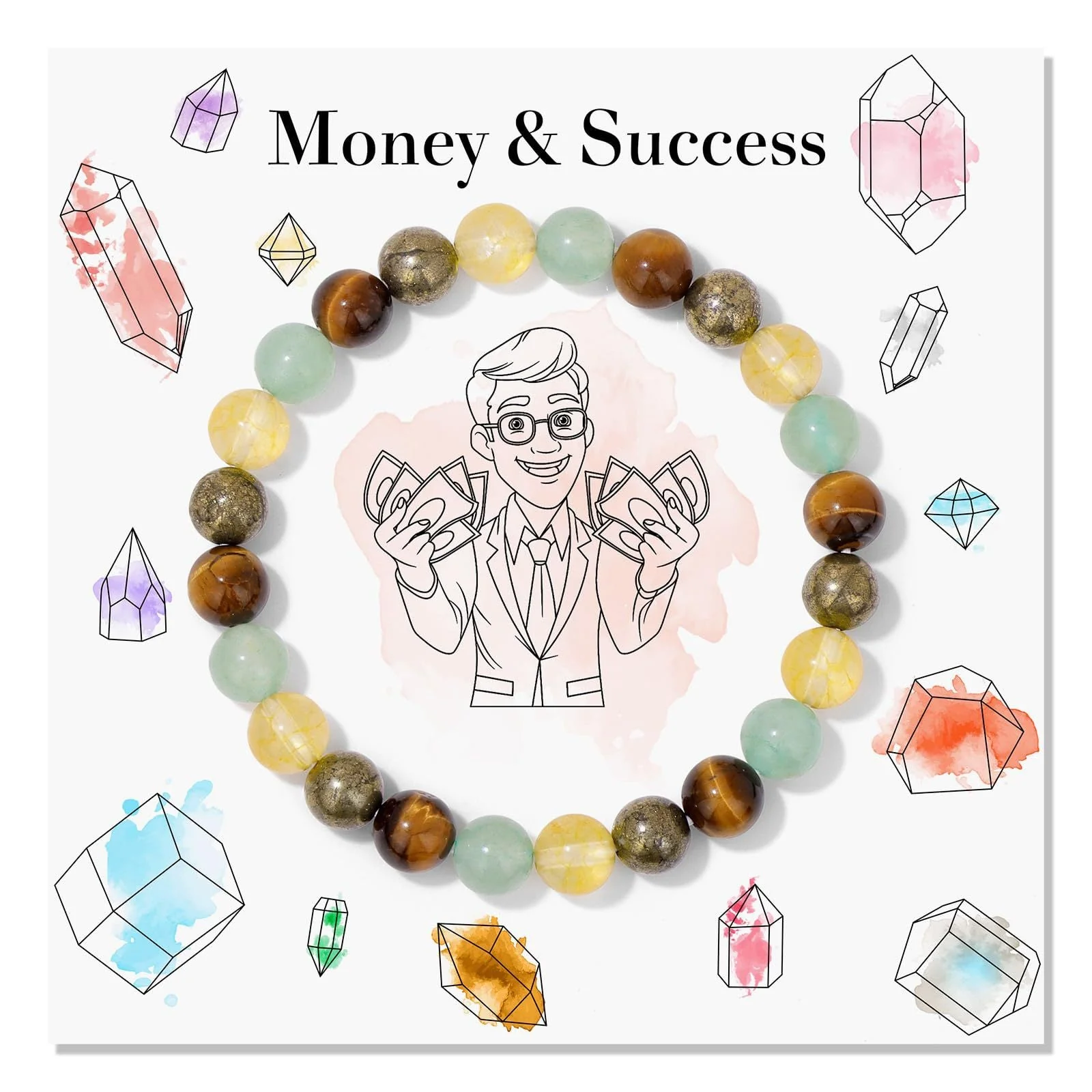New Beginnings - Natural Stone Healing Encourage Bracelet - Image 5