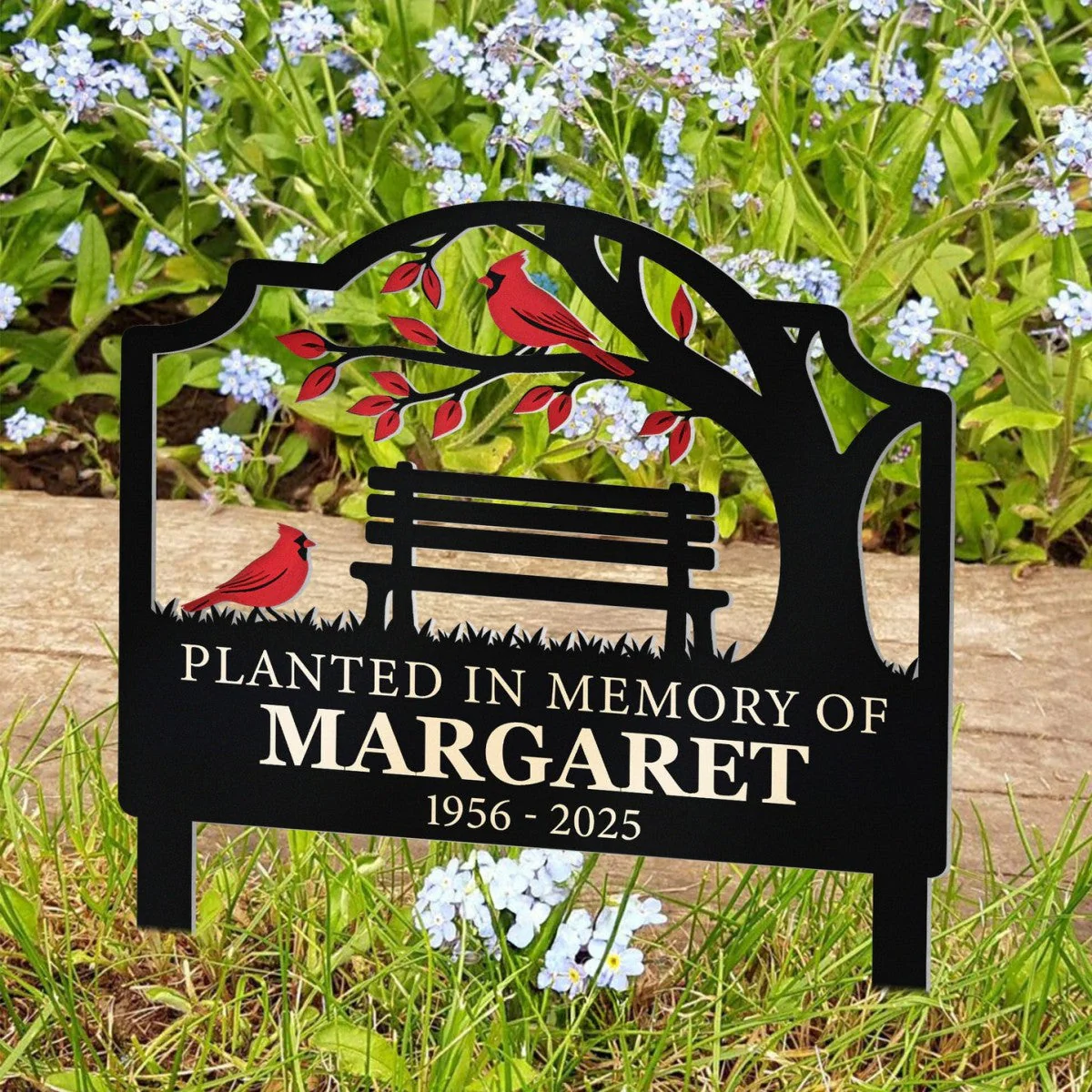 Not A Day Goes By That You Are Not Missed Personalized Metal Garden Stake - Image 2