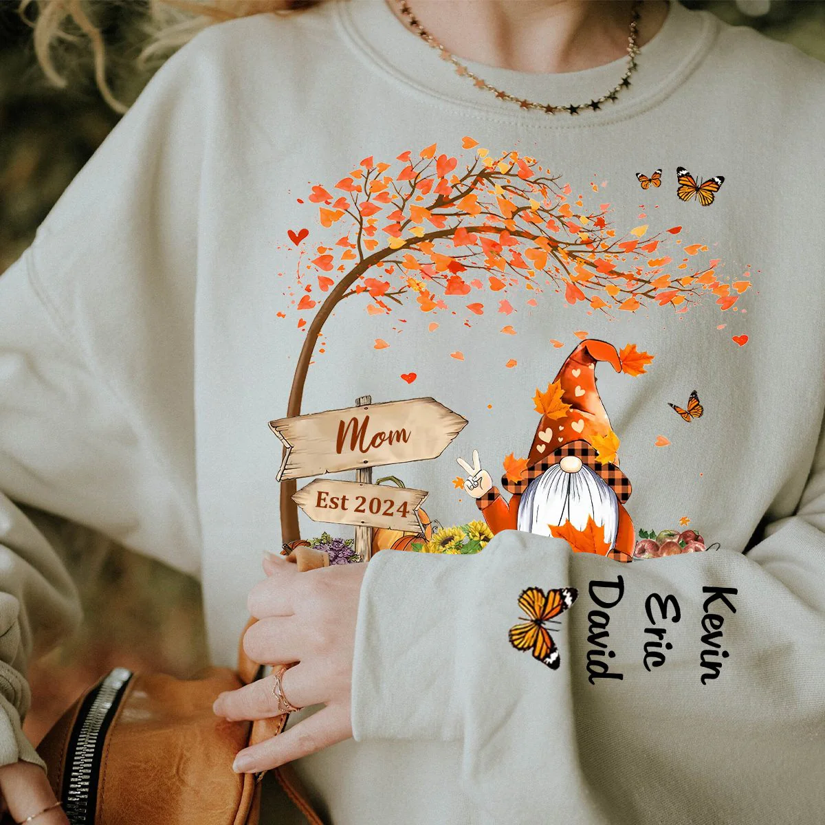 Oh My Gourd I Love Fall - Family Personalized Sweatshirt - Image 3