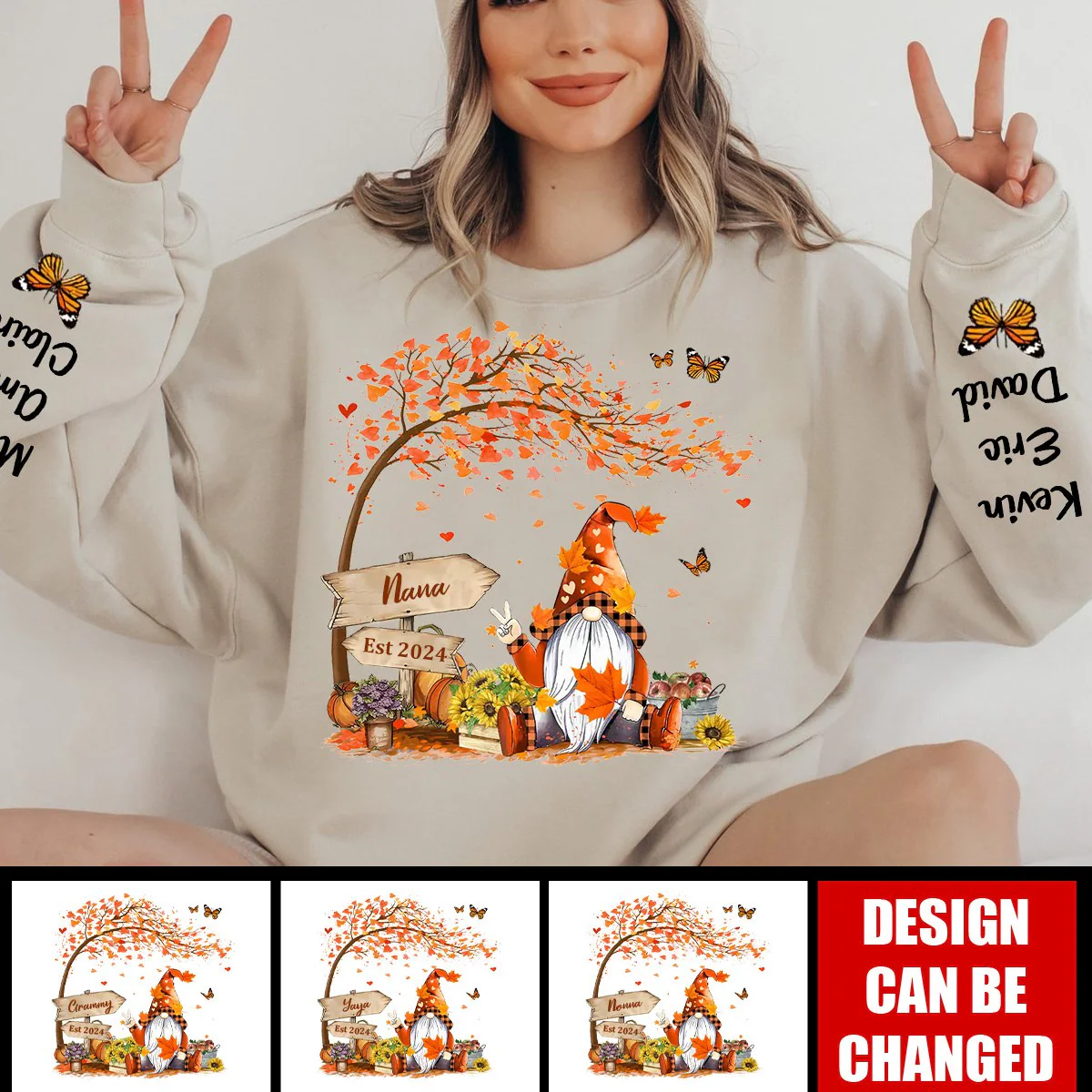 Oh My Gourd I Love Fall - Family Personalized Sweatshirt - Image 6