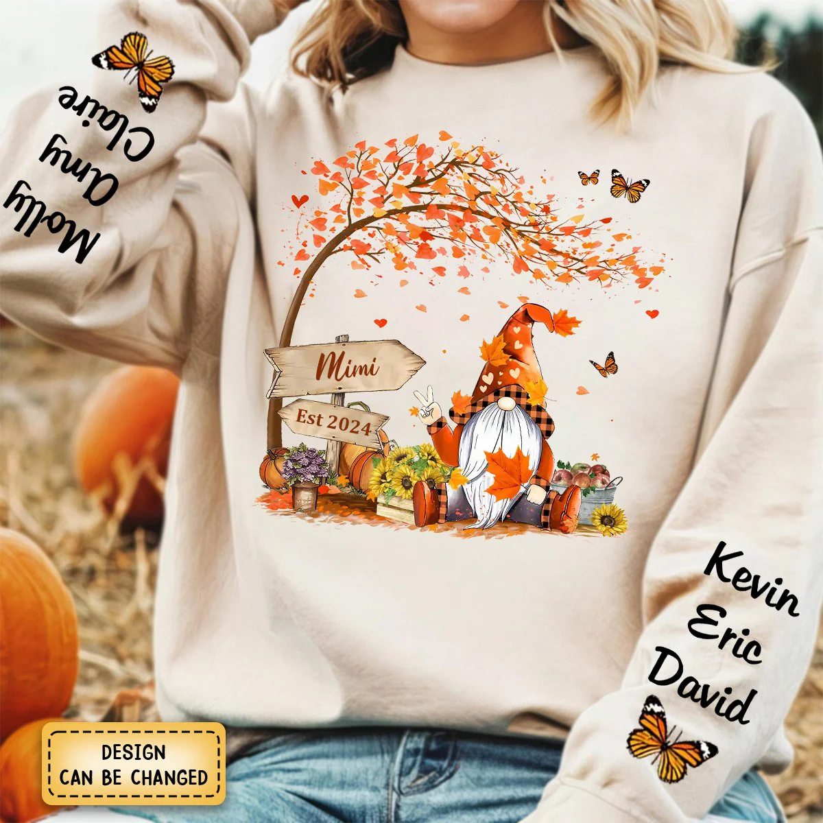Oh My Gourd I Love Fall - Family Personalized Sweatshirt - Image 7