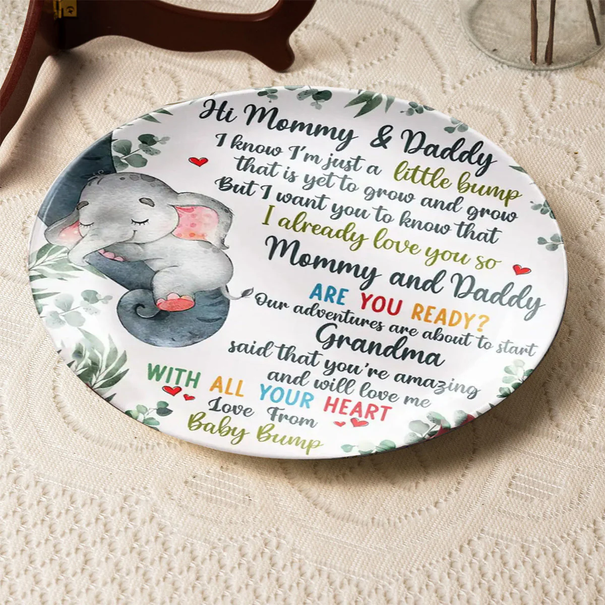 Our Adventures Are About To Start - Personalized Ceramic Plate - Image 5