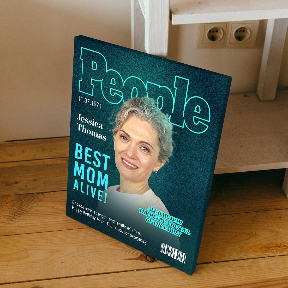 People Magazine Cover Gift For Mom, Custom Mom Photo Canvas, Personalized Mother Gift, Unique Gift for Mom - Image 4