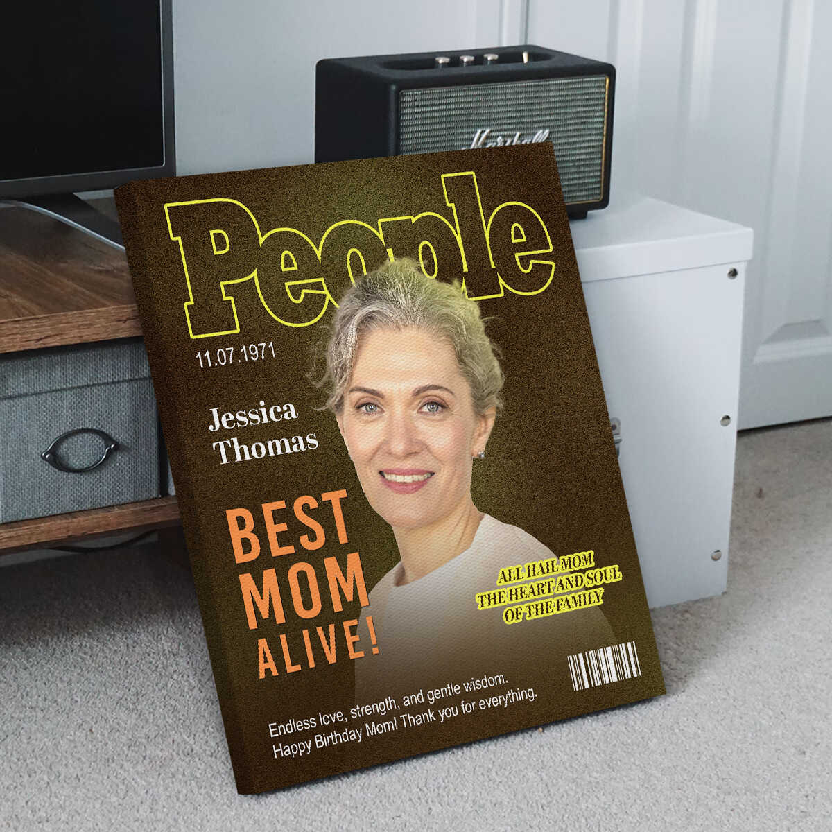 People Magazine Cover Gift For Mom, Custom Mom Photo Canvas, Personalized Mother Gift, Unique Gift for Mom - Image 5