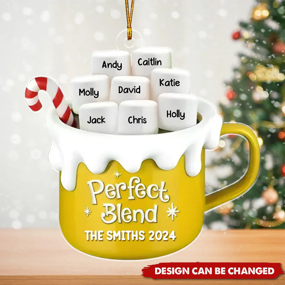 Perfect Blend - Family Personalized Ornament - Christmas Gift For Family Members - Image 3
