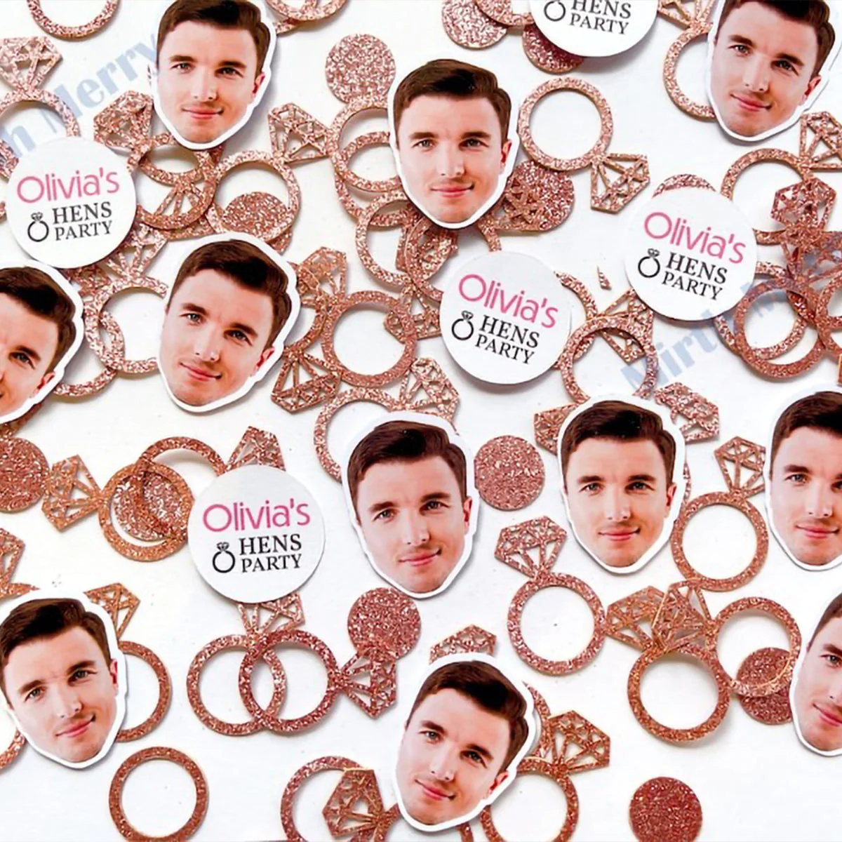 Personalised Face Confetti-Perfect Party Accessory Hen Party, Stag Parties, Birthdays and Anniversaries - Image 4
