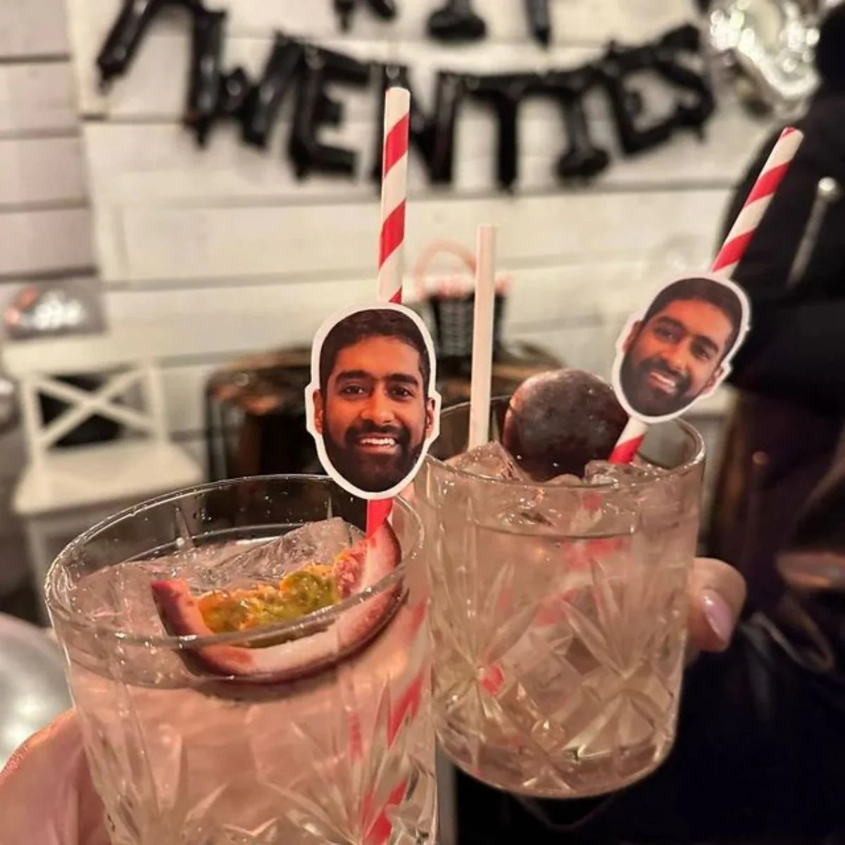 Personalized Face Straws Party Decorations - Image 5