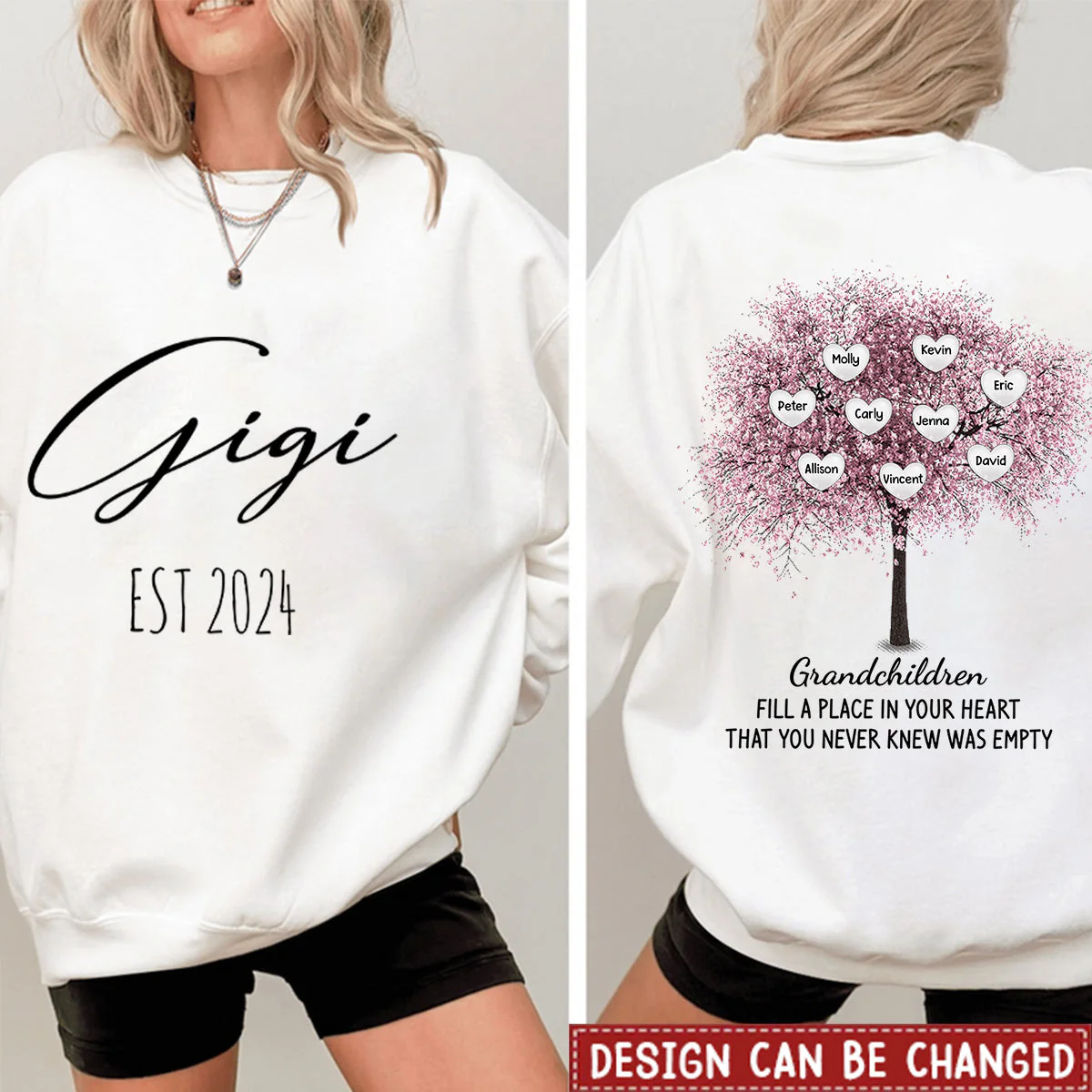 Personalised Fill A Place In Your Sweet Heart Hoodie - Image 3