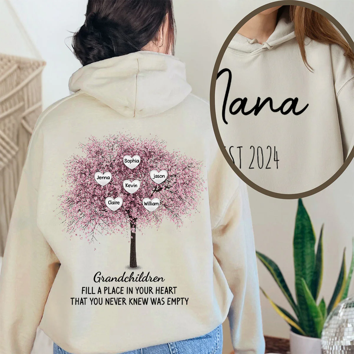 Personalised Fill A Place In Your Sweet Heart Hoodie - Image 4